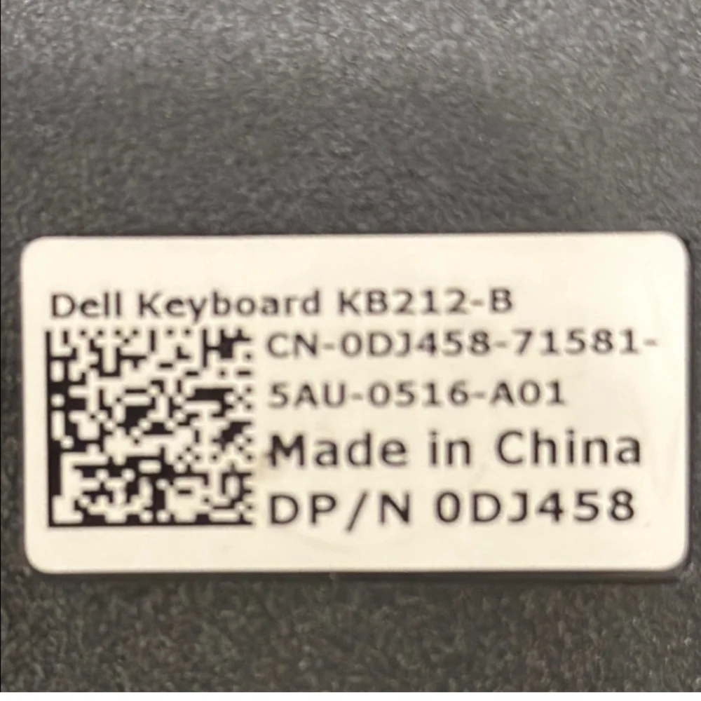 Dell KB212-B Wired USB Keyboard (Black) ODJ458 (Works & Is Still in box)NWT